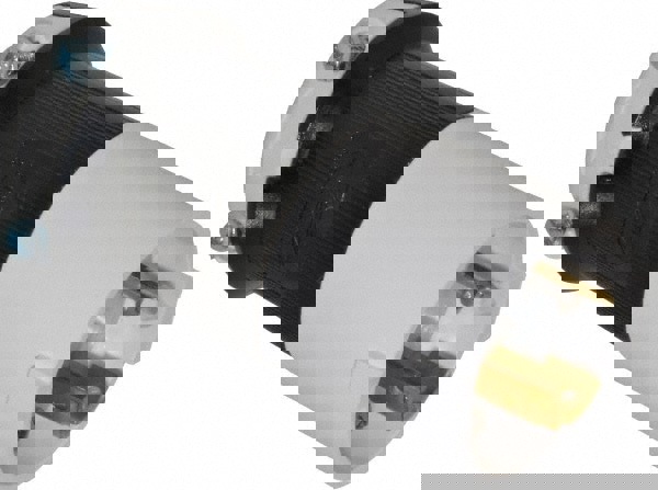 Locking Inlet: Plug, Industrial, L6-30P, 250V, Black & White